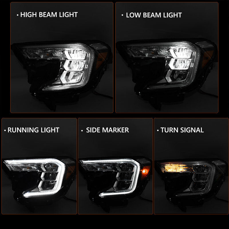 2P for 2022, 2023, and 2024 for GMC Terrain AT4 | SLE | SLT LED Reflector Headlights LH Right Handhold