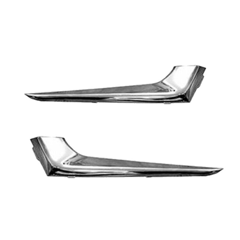 1 Pair Chrome Front Bumper Trim Fog Light Cover for Chevrolet Malibu 2016-2018