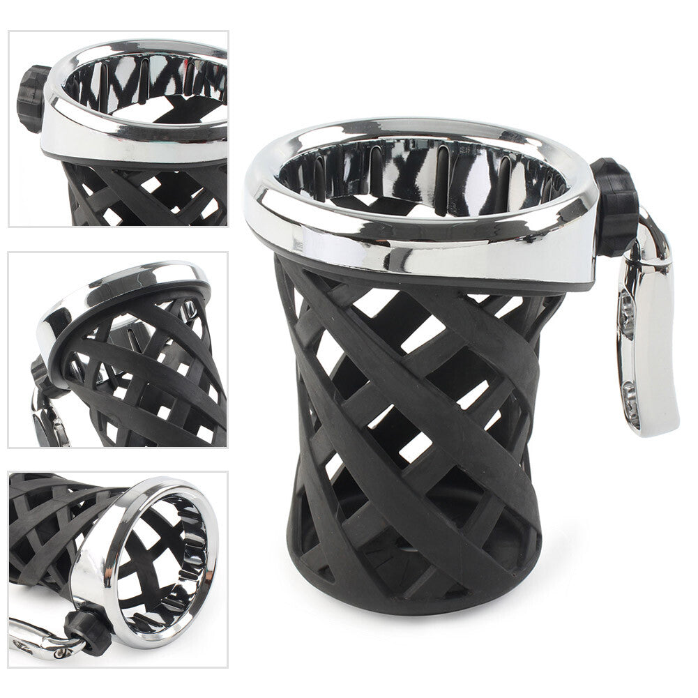 Handlebar Cup Holder Drink W/Mesh Basket Mount For Goldwing GL1800 2001-2021