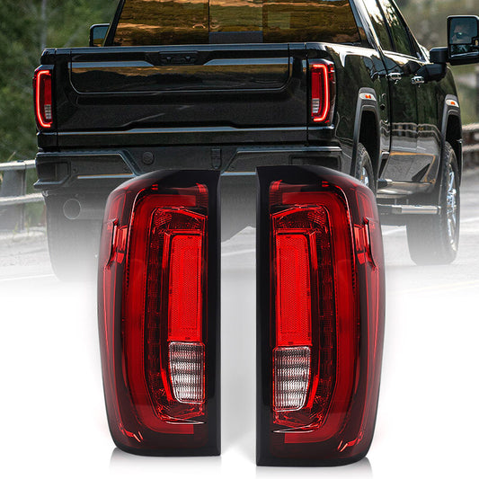 Suitable for 2019-2023 for GMC for Sierra 1500 factory full LED taillights and brake lights (left and right).