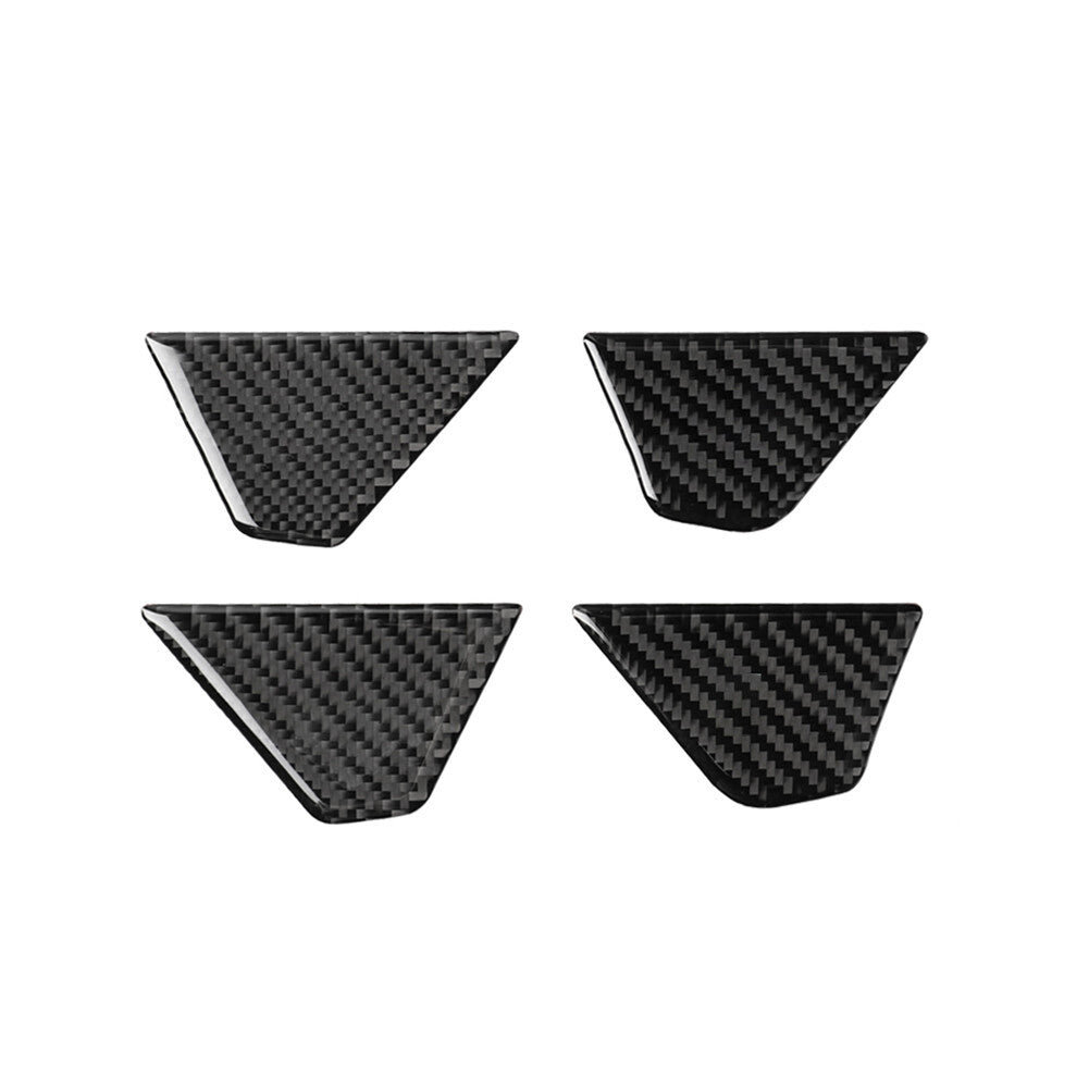Car Inside Door Handle Trim Interior Carbon Fiber Sticker for Audi Q7 2016-2019