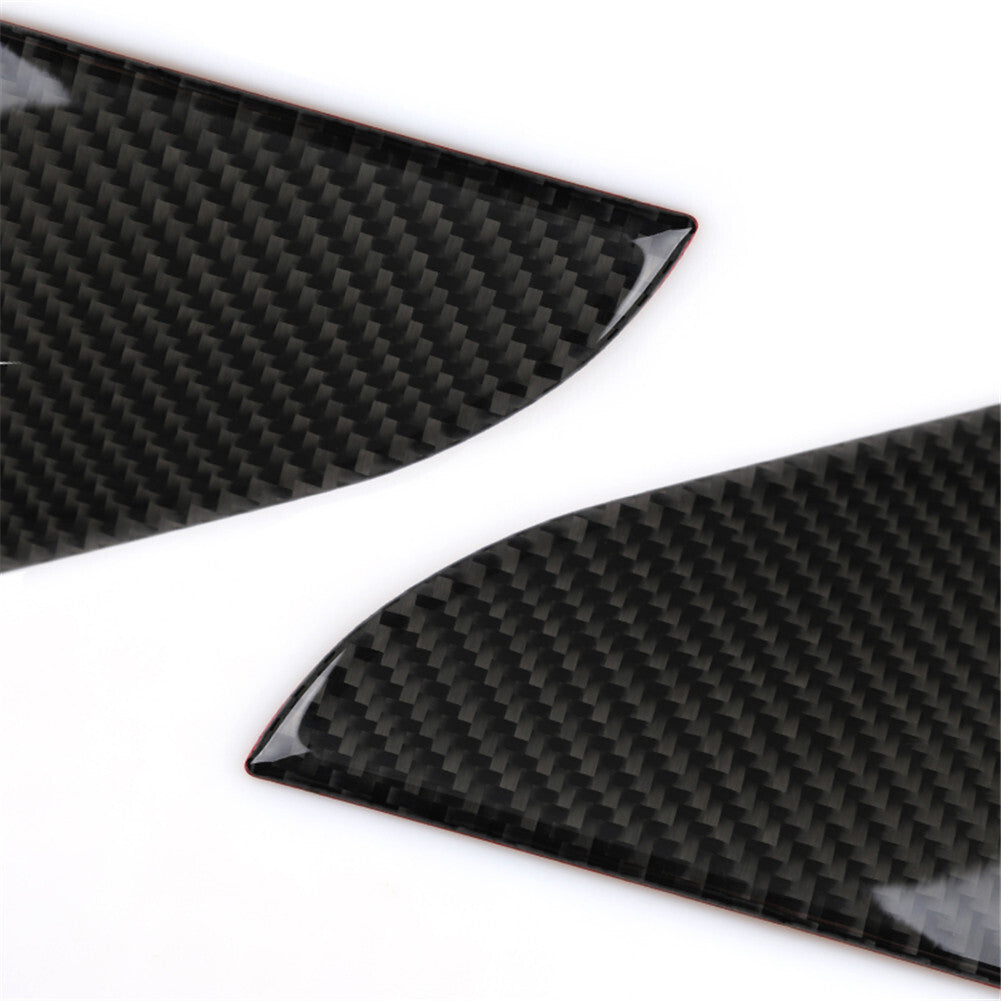 Carbon Fiber Triangle Window Sticker Cover Trim for Chevrolet for Cruze 2009-2015