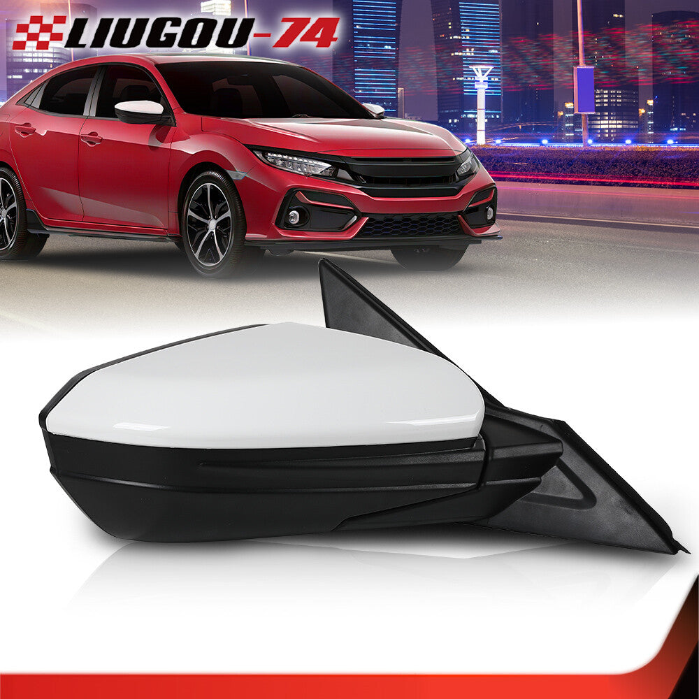 Right passenger side mirror assembly suitable for Honda for Civic Coupe Sedan 16-21