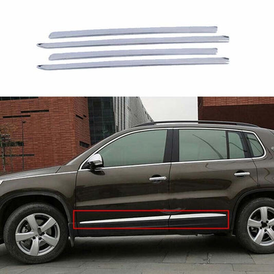 for Volkswagen for Tiguan Strip Trim Car Door Guard Molding Steel Chrome 10-16