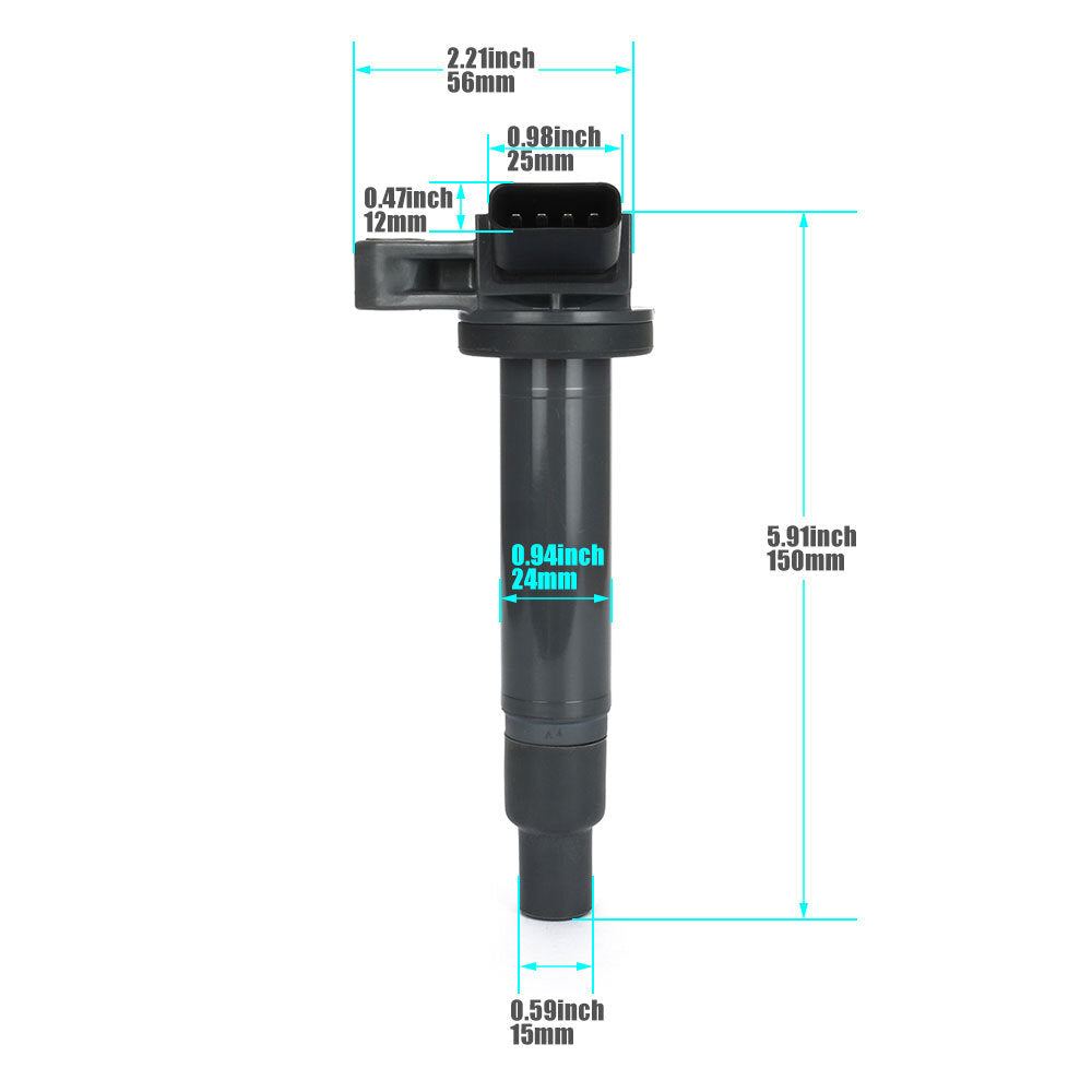 4 Ignition Coils for Lexus GX470, LX470, GS430, for Toyota Tundra Sequoia, 4Runner V8