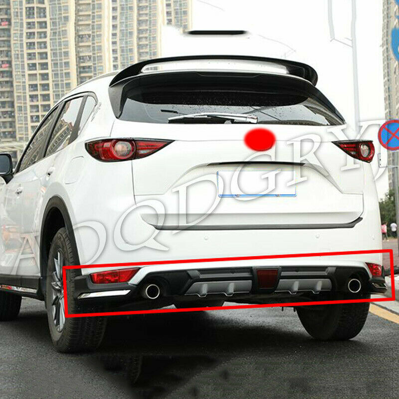 for Mazda CX-5 CX5 2017-2021 Rear Bumper Diffuser splitter Moulding Trim Cover