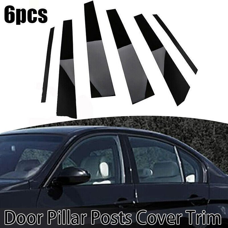 for BMW 3 Series E90 05-2012 Piano Black Pillar Posts Door Window Molding Strip