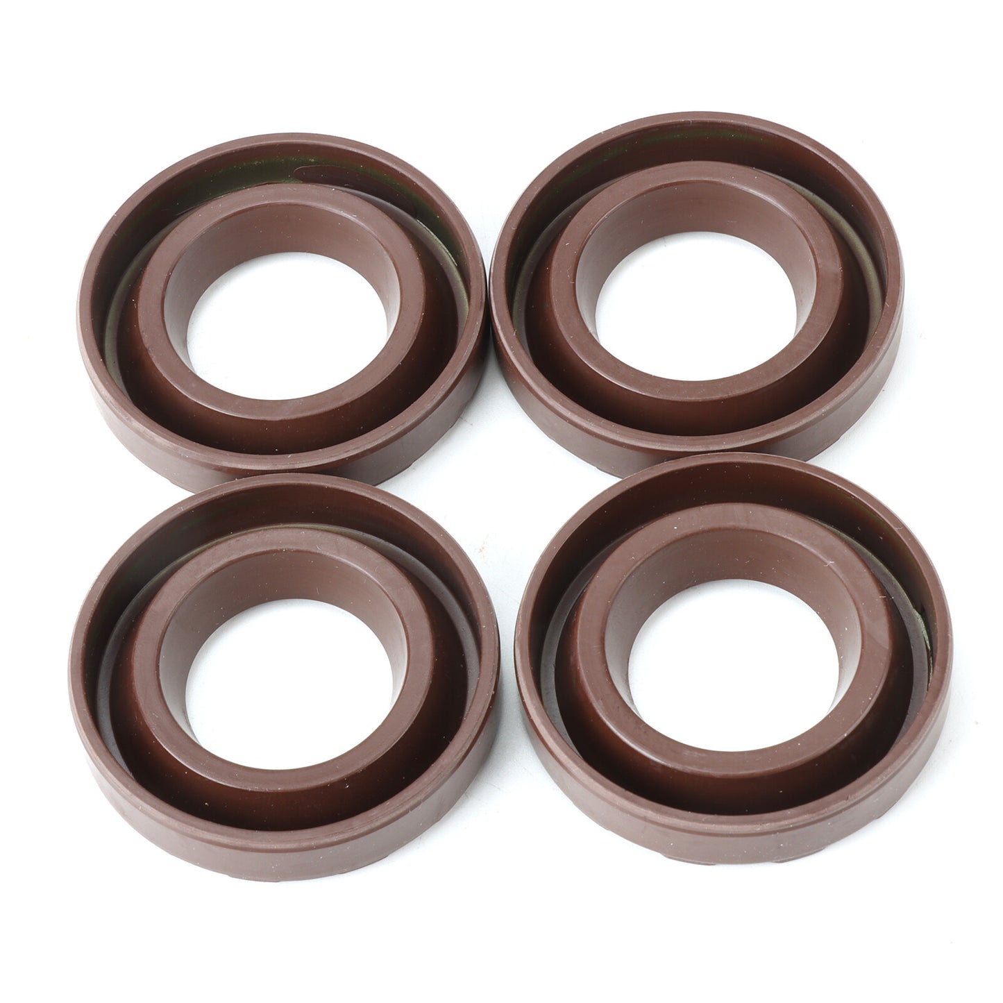 4PCS Brown Spark Plug Oil Seal For 1995-2004 for Toyota TACOMA 2.4L 2.7L 11193-15010