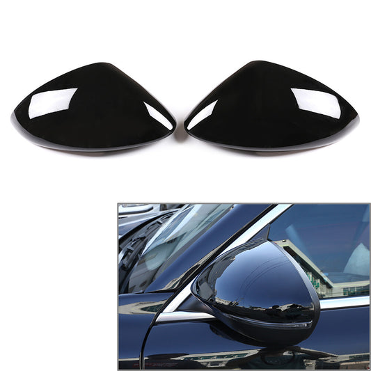 Seitenr¨¹ckspiegelkappen-Abdeckung f¨¹r for Alfa Romeo for Stelvio 17¨C22 gl?nzend schwarz