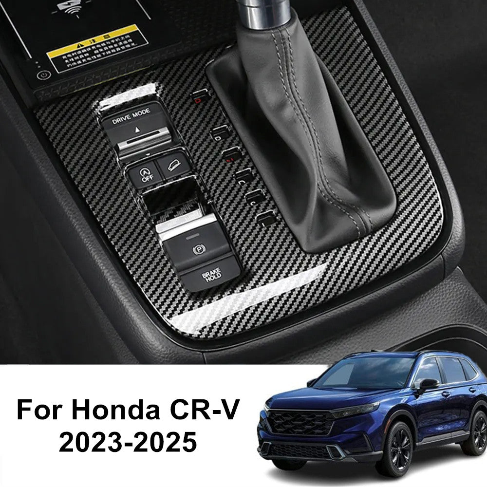 For 2023-2025 for Honda CRV Carbon Fiber Gear Box Shift Panel Cover Trim Accessories