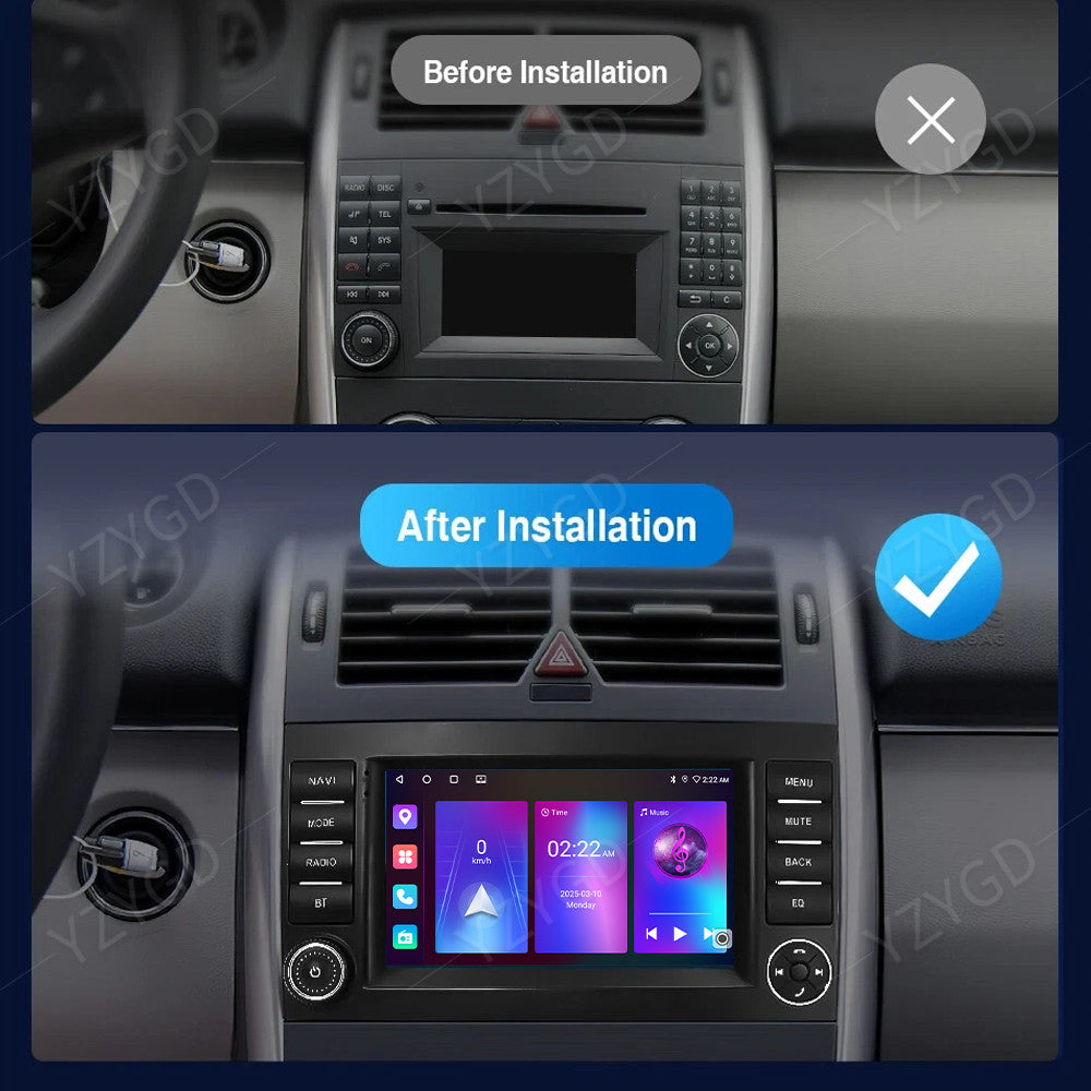 for Mercedes for Benz A-Class W169 2004-2012 Android 7 Car Stereo Radio Carplay GPS