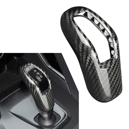 Gear Shift Knob Cover Trim Carbon Fiber for Land Rover for Range Rover Sport 2014-17