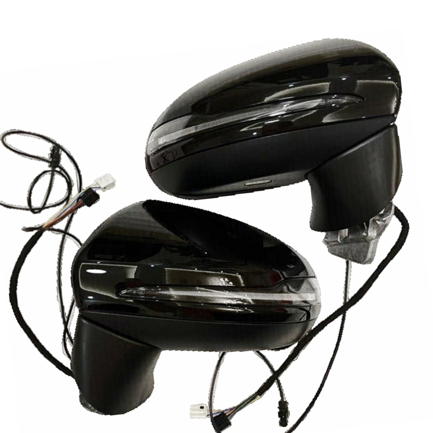 2x Coupe Car Rear View Mirror Black for W205 for Mercedes-Benz C Class C205 2 Door/