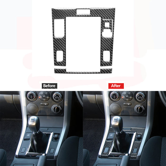 3Pcs Carbon Fiber Gear Shift Panel Cover Trim for Suzuki Grand Vitara 2006-2013