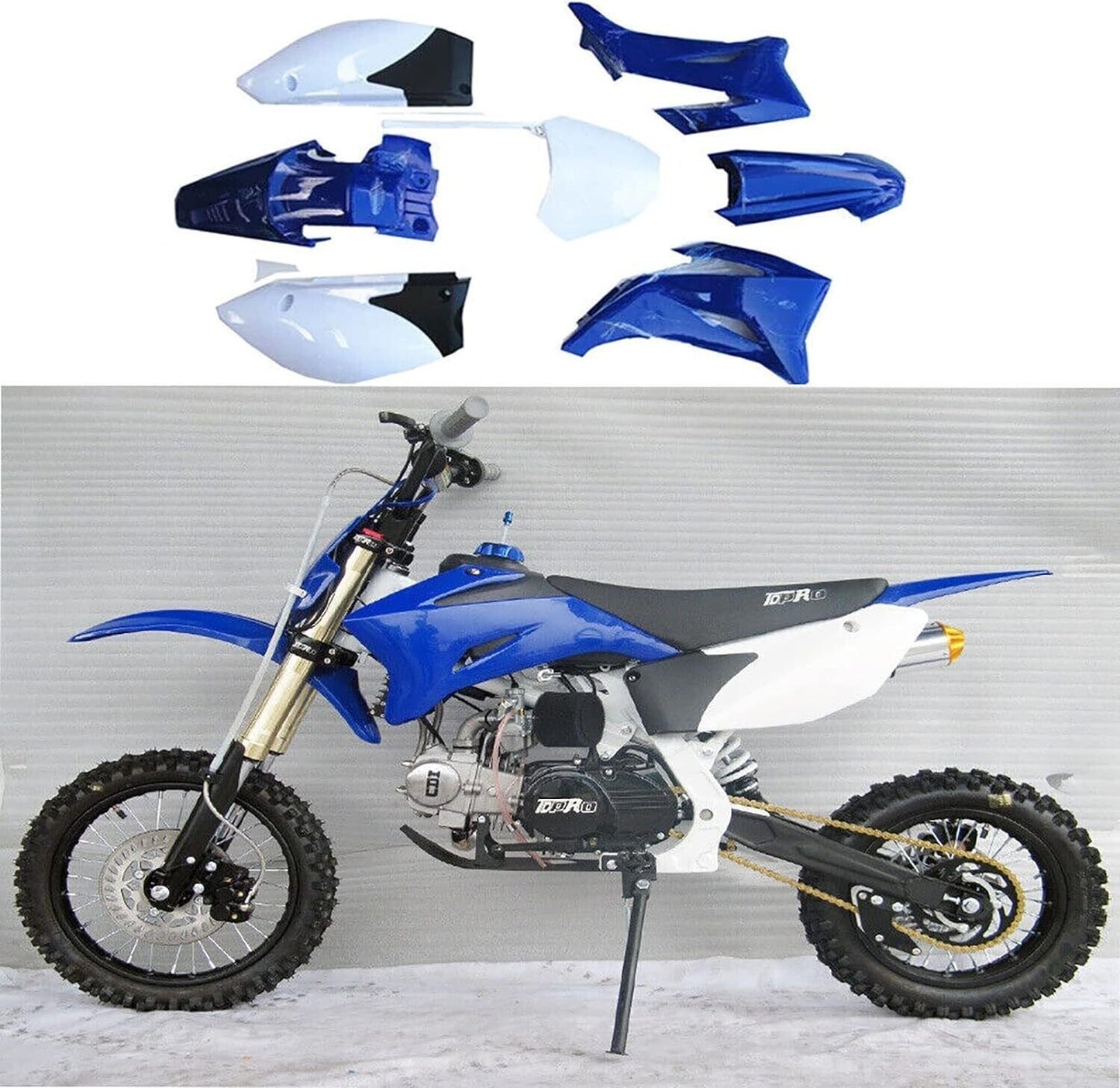 Motorcycle Plastic Mud Guard Fairing Body Kit for Yamaha TTR110 TTR110E2008-2015
