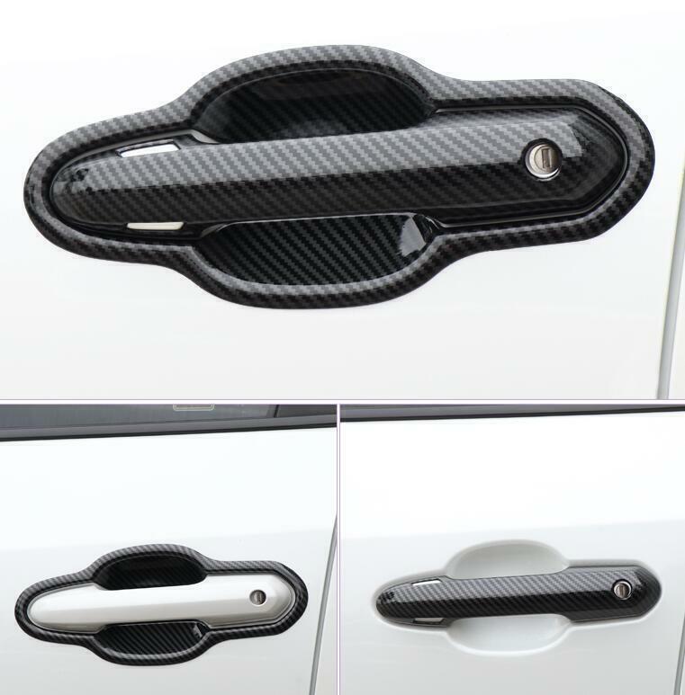 for Toyota RAV4 2019-2023 Carbon Fiber ABS Outer Door Handle Bowl Cover Trim12