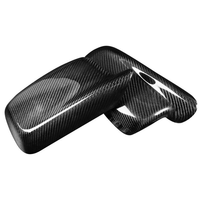 Real Carbon Fiber Car Side Mirror Cover Caps for BMW 3 Series E46 98-05 2 Door