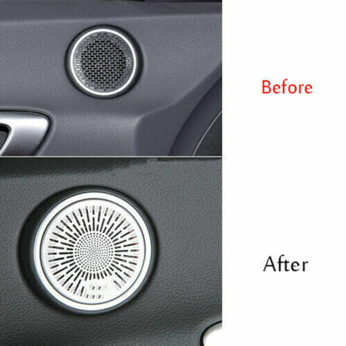 for Hyundai Sonata 2020-2023 Matte Silver Front Door Speaker Horn Cover Trims