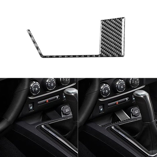 Carbon Fiber Charging Port Charger Outlet Trim for Dodge for Challenger 2008-2014