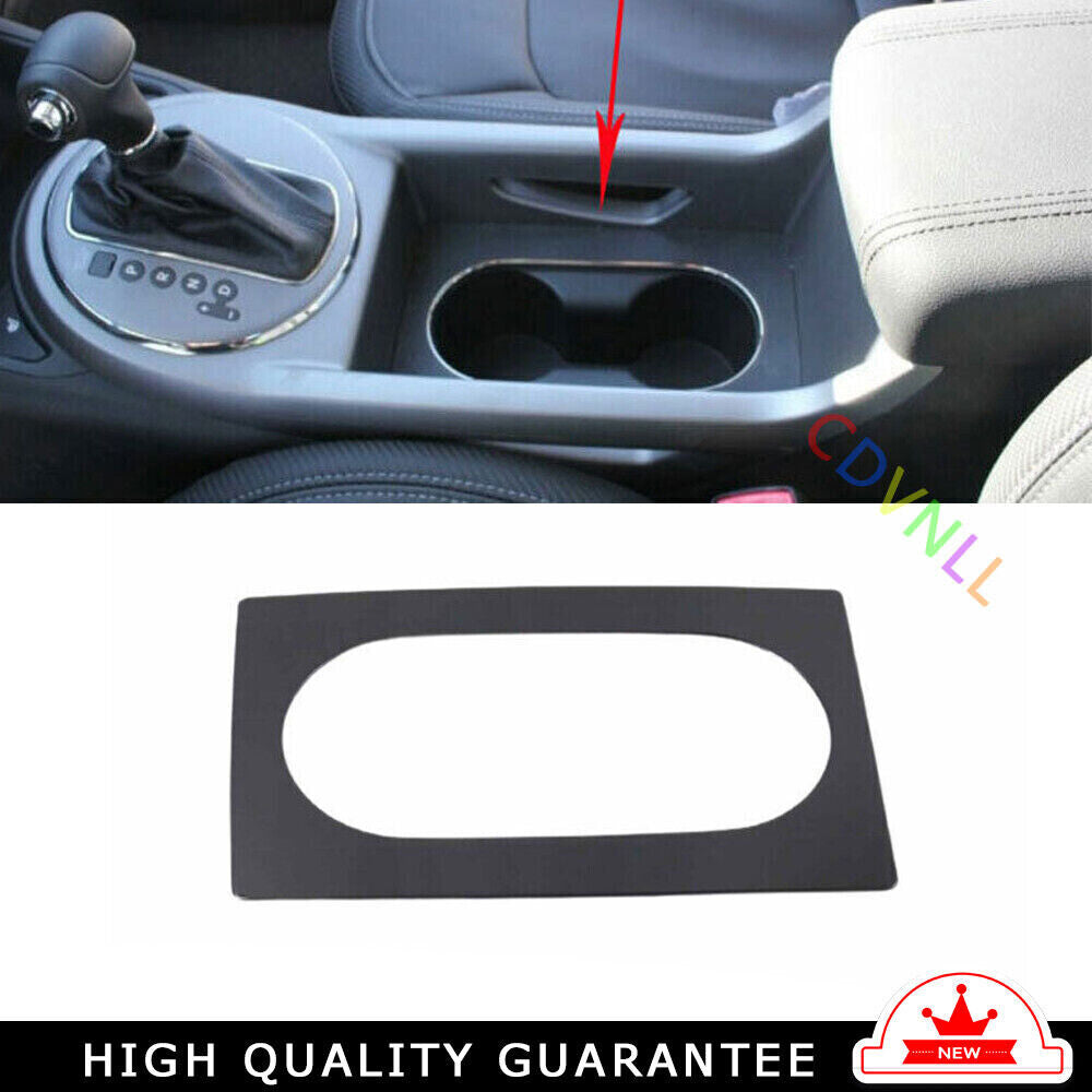 Middle Console Drinking Glass Trim Fit for Kia Sportage R GL 2011-16 Black Steel