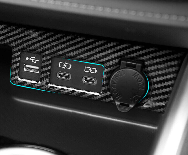 for Toyota Highlander Console Cigarette ABS Carbon Fiber Lighter Panel 2020-24