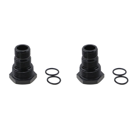 2-Pack 1/2 inch - 28 to 3/4 - 16, 13/16 - 16, 3/4 NPT Automotive Threaded Oil Filter Adapters