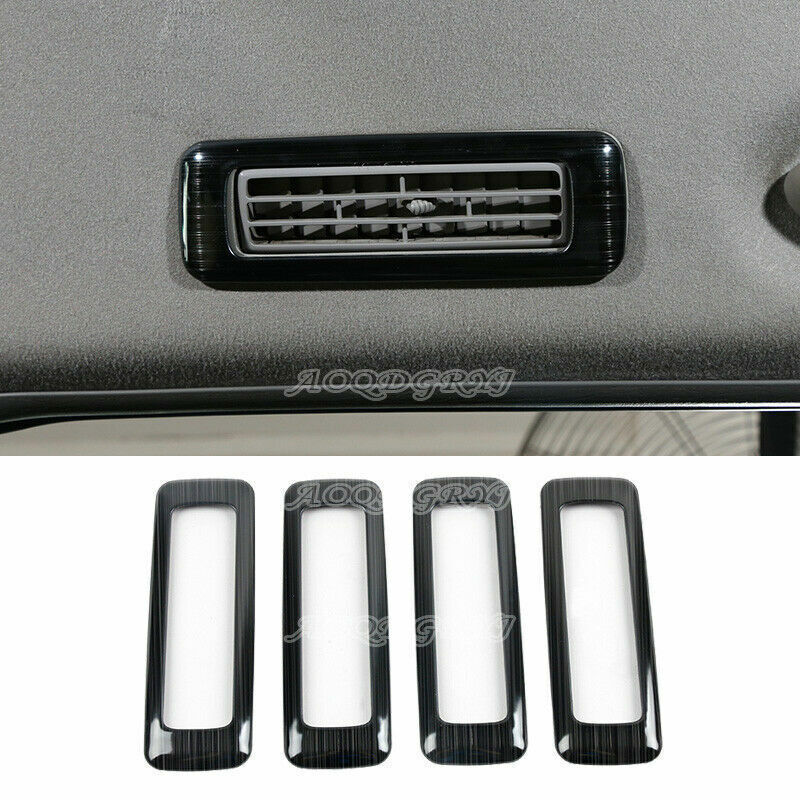 Black steel Inner Roof Air Vent Outlet Cover Trim for Toyota Prado 120 2003-2009