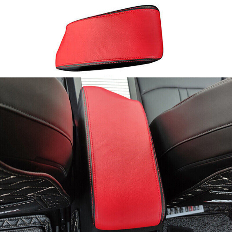 for Hyundai Sonata 2020-2022 Black Red Center Console Armrest Cover Cushion Mat