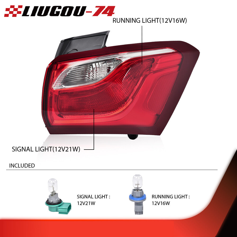 Suitable for 2018-2020 for Chevrolet Equinox incandescent taillights for passengers.