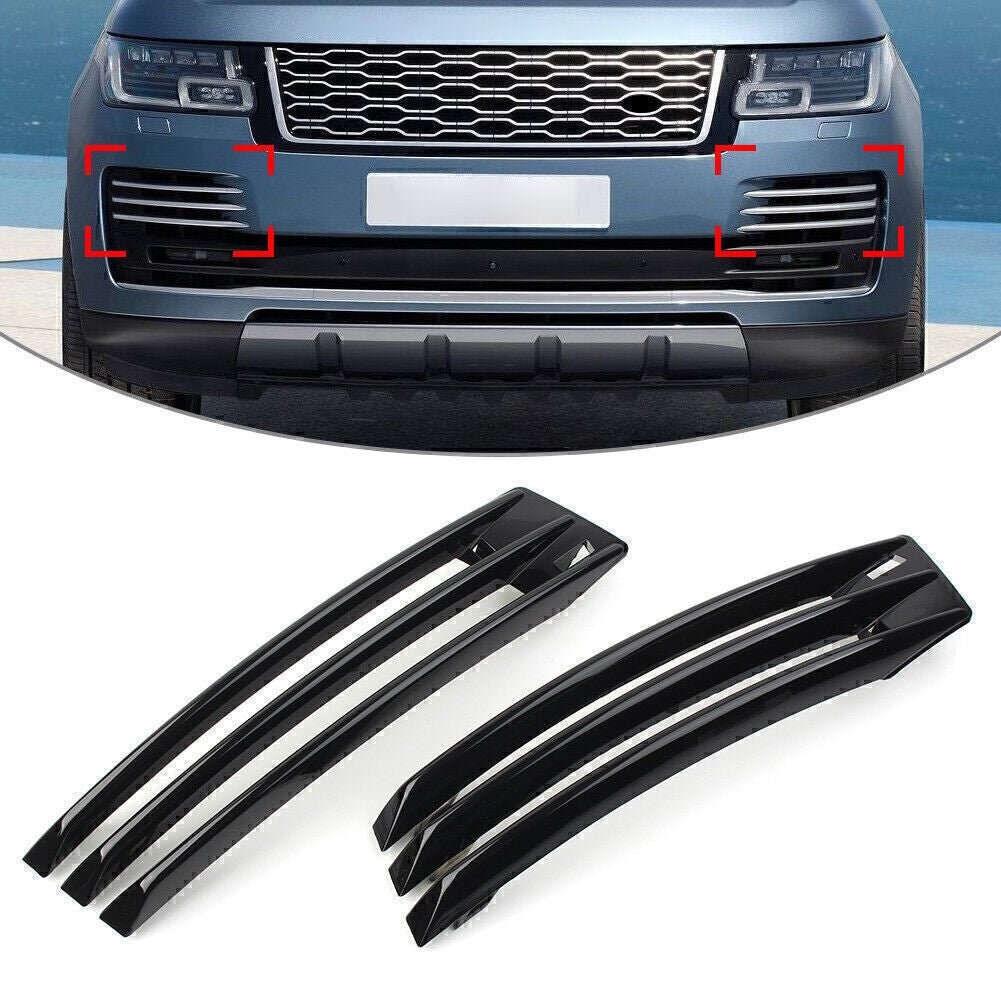Front Fog Bumper Grille Air Vent Cover Trim Fit for Land Rover Ranger for Rover 2018-21