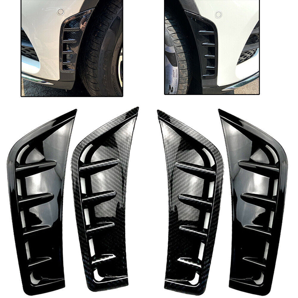Front Wheel Air Vent Hood Fender Cover for Benz GLC-Class 2020-2023 Glossy Black
