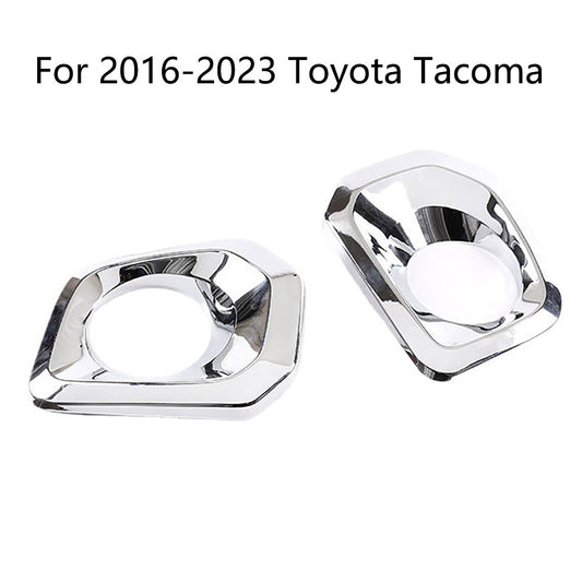 For 2016-2023 for Toyota Tacoma Front Bumper Grille Chrome Fog Light Covers Trims US