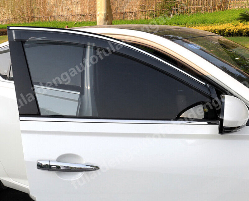 for Nissan Altima 2019-2024 Car Window Visors Sun Rain Guard Deflectors W/Chrome
