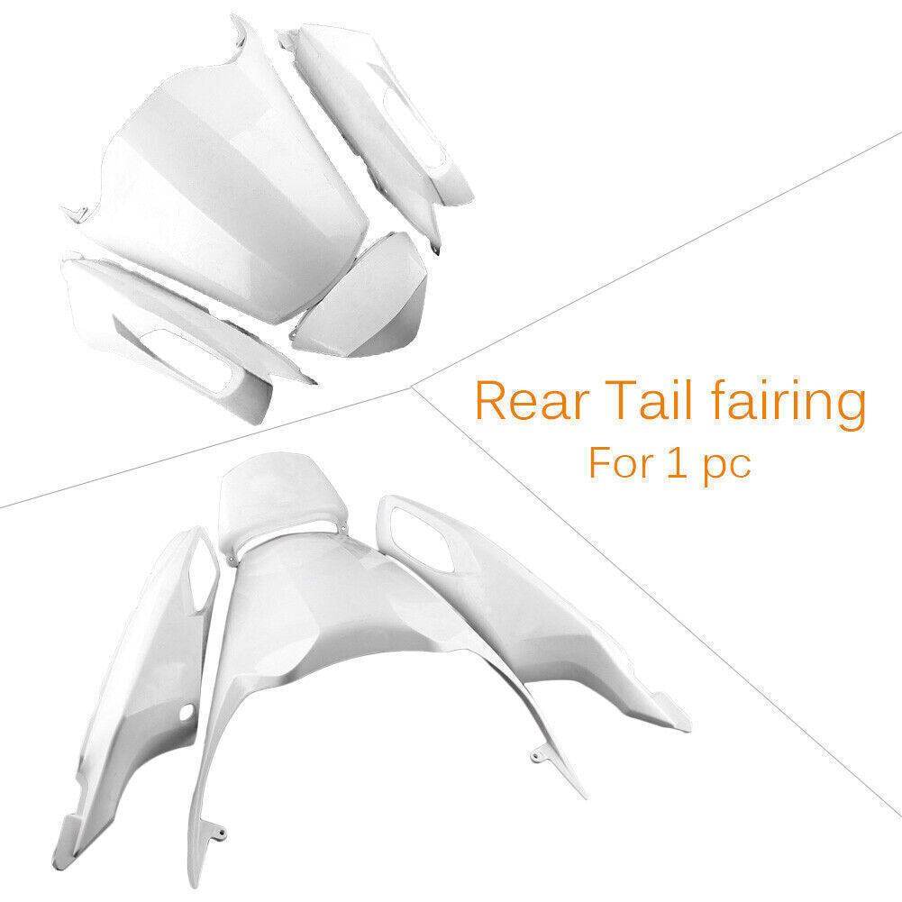 Rear Tail Fairing Bodywork Unpainted White Fit for Kawasaki ZX14R 2012 ABS