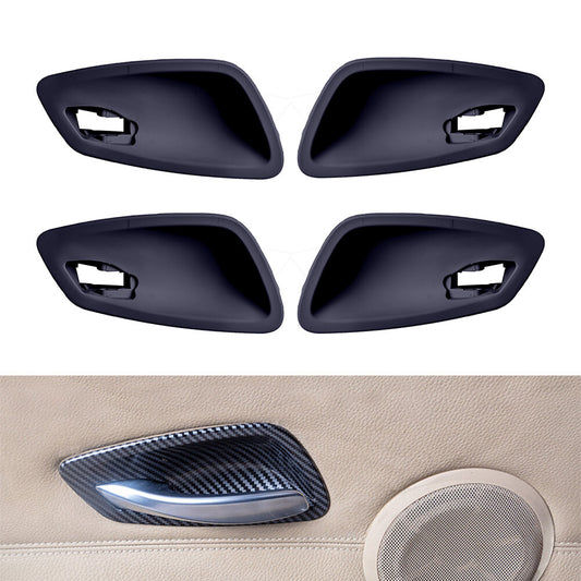 4PCS Inner Interior Door Handle Bowl Cover Black Fit for BMW 3 Series E90 2005-2012