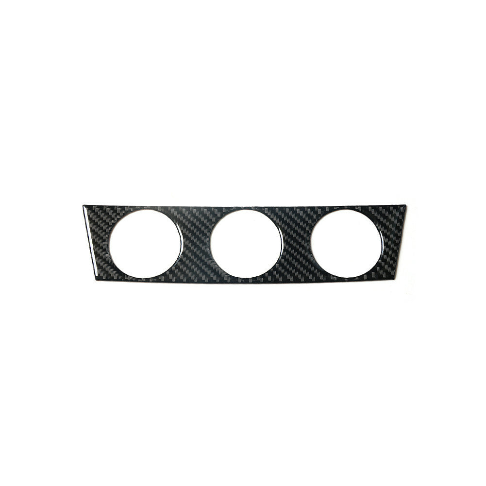 Carbon Fiber Inner Manual Climate Control Cover Trim for Toyota for Camry 2007-2011