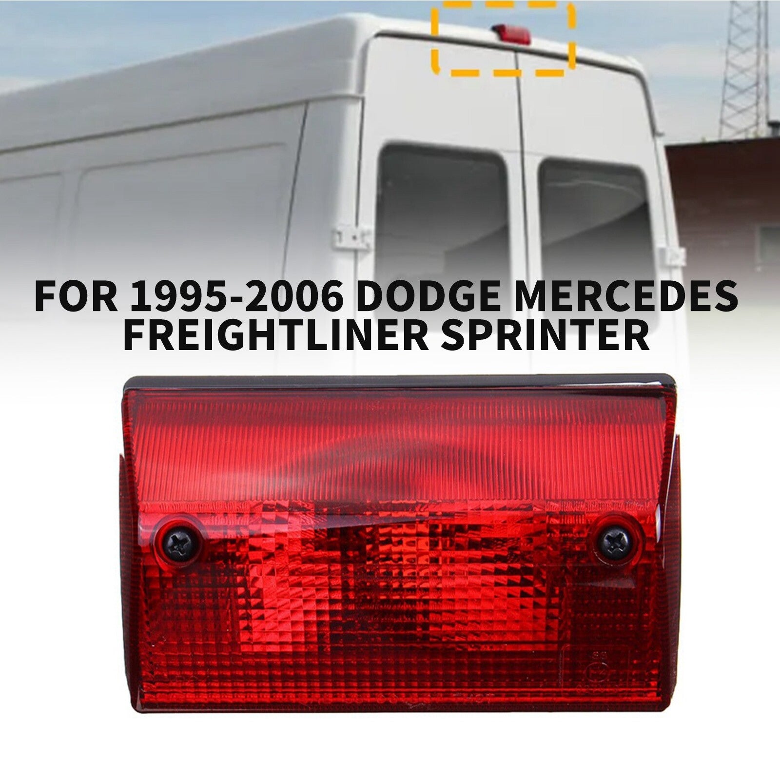fit 1995-2006 for Dodge for Mercedes for Freightliner Sprinter Rear 3RD Third Brake Lamp AT
