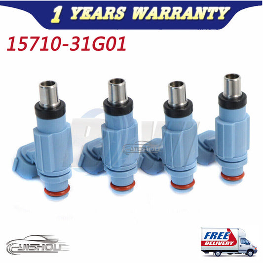 Set 4p Fuel Injector Nozzle 15710-31G01 for Suzuki King Quad 750 LT-A700 LT-A750