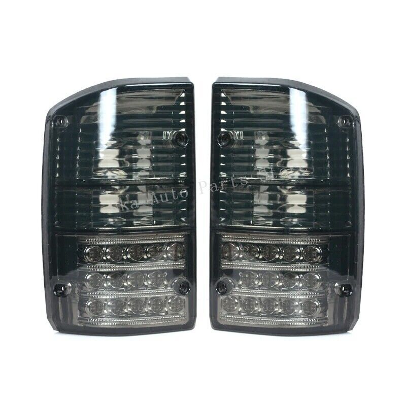 2Pcs Black Tail Light Rear Brake Lamp Pair for Nissan Patrol GQ Y60 GR 1987-1997