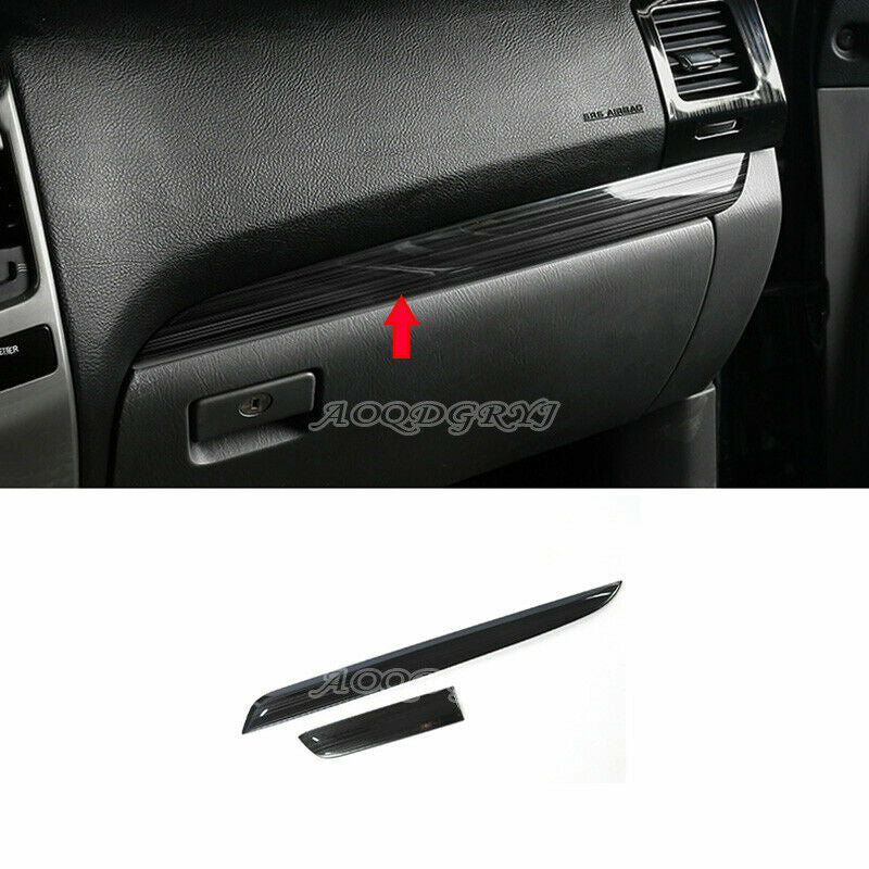 2X Center Console Molding Strip Panel Cover Trim for Toyota Prado 120 2003-2009