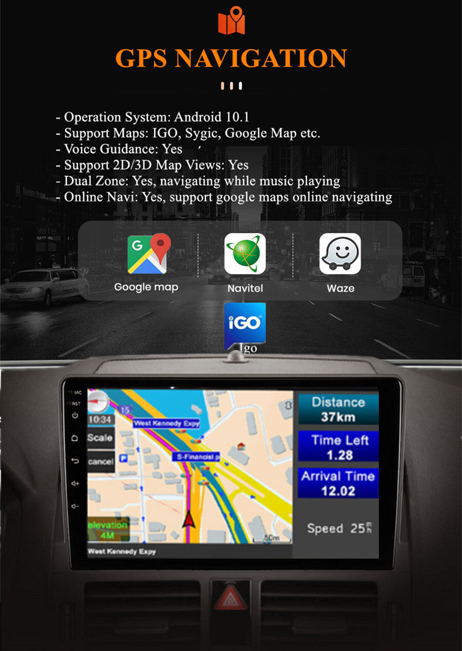 Multimedia Player Touch Screen Fit for Mercedes for Benz C Class W204 S204 2007-2010