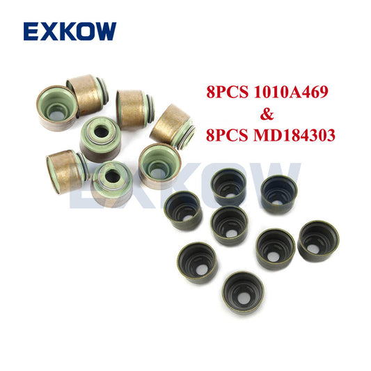16X Inlet Exhaust Valve Stem Seal for Mitsubishi for Challenger Outlander ASX L200