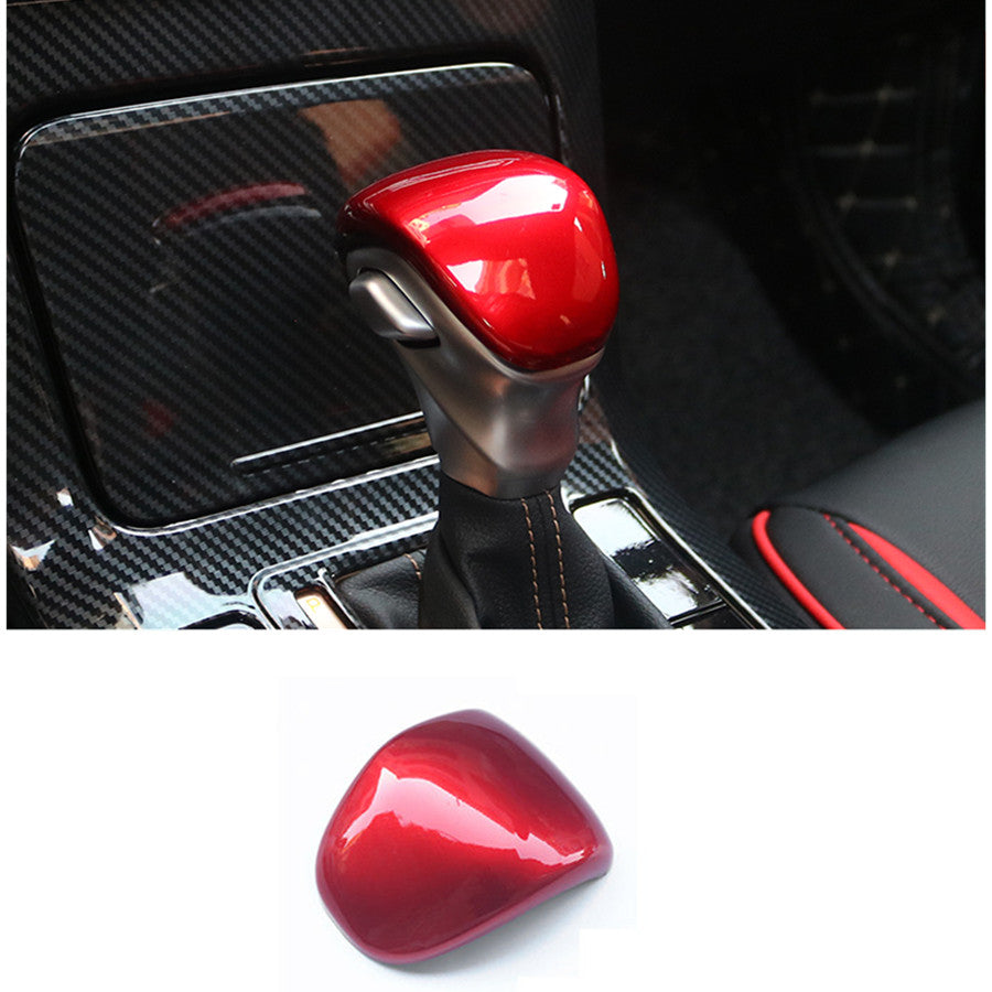 Gloss Red interior Car Gear Shift Knob Cover Head Trim for Kia Seltos 2020-2023