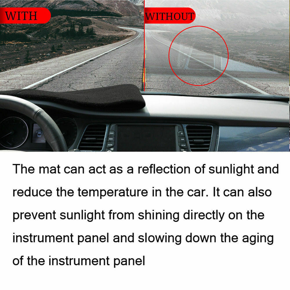 1X Inner Dashboard Dash Mat Non-slip DashMat Sun Shade for Porsche 911 03-2011
