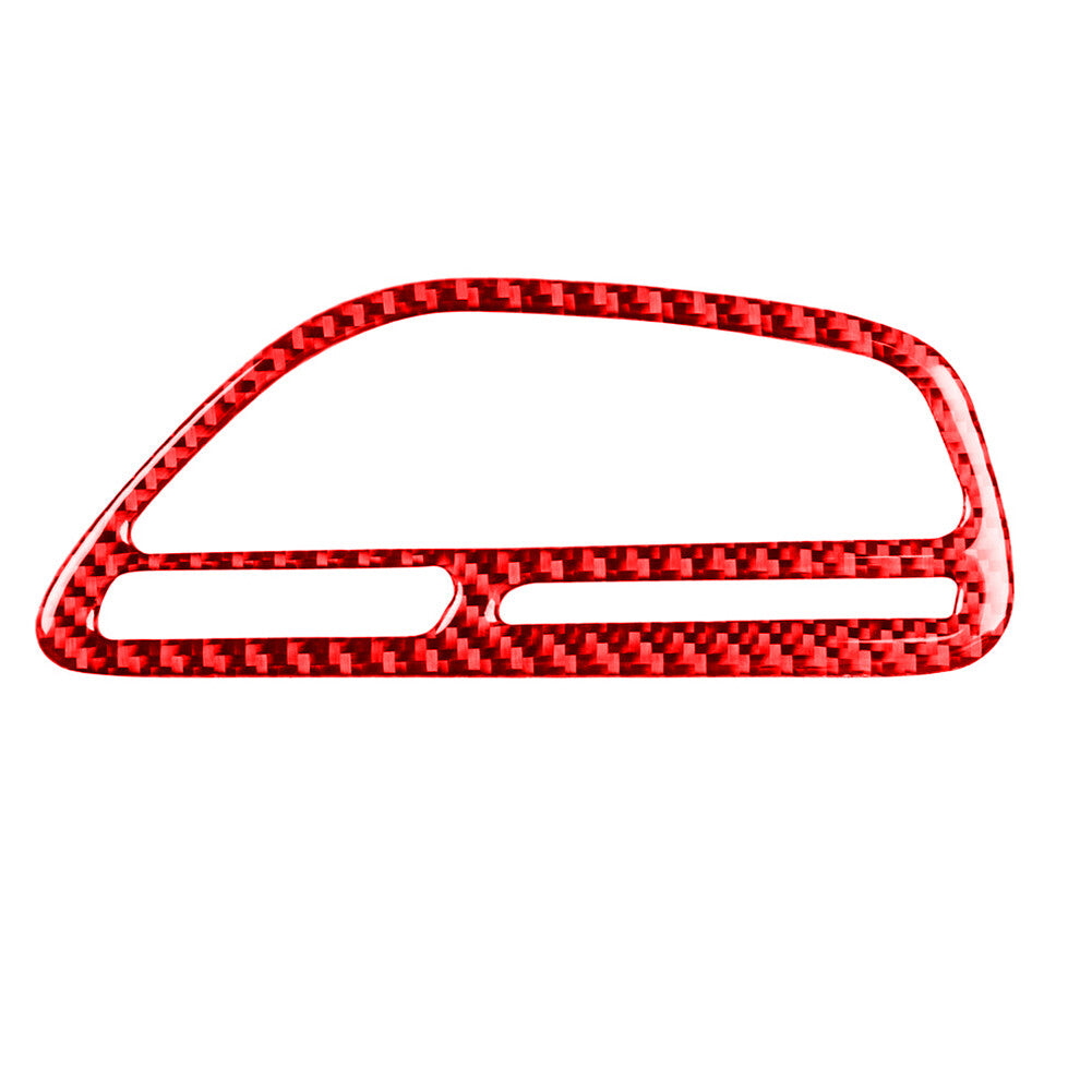 for Dodge for Challenger 2015-2020 Red Dashboard Right Vent Trim Cover Carbon Fiber