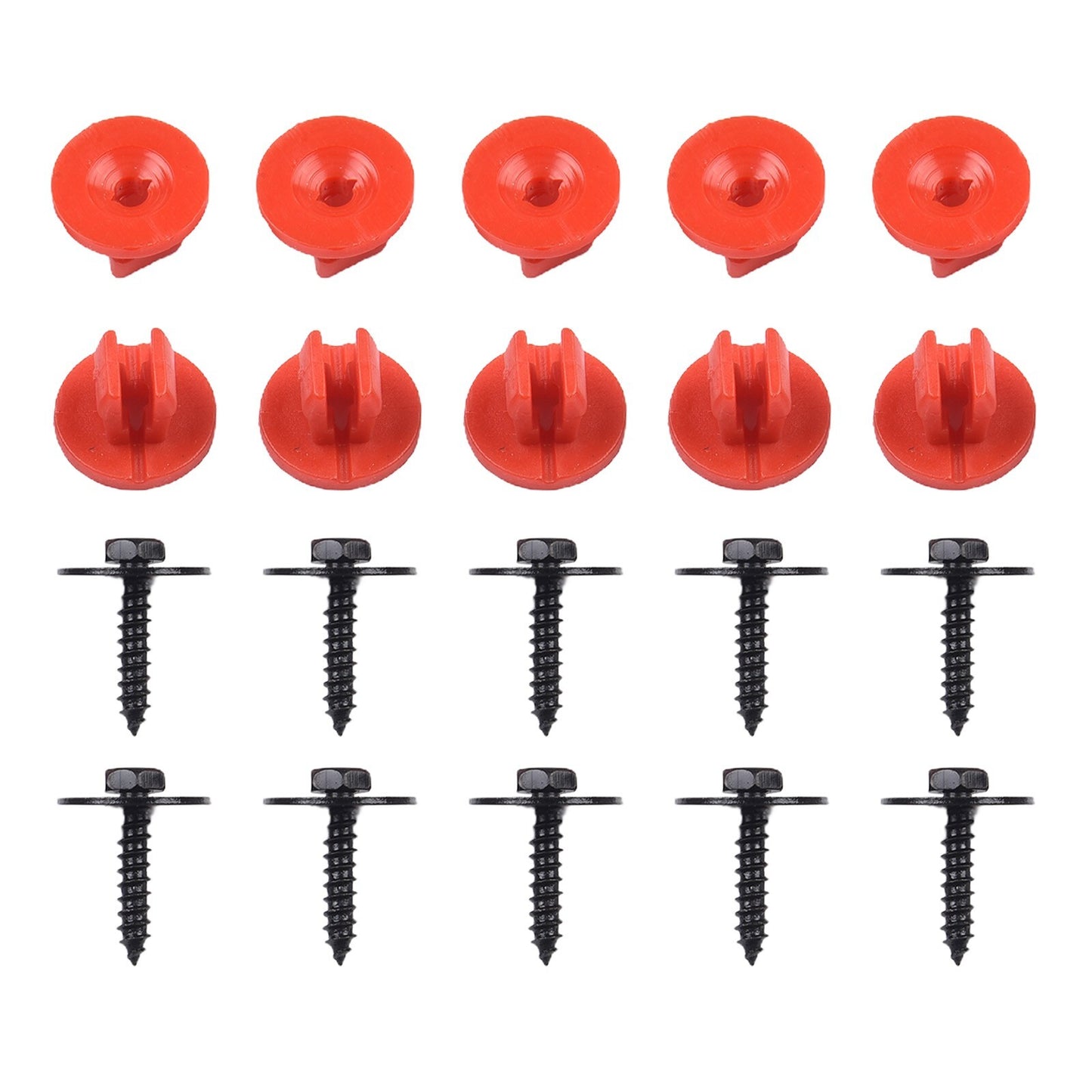 Compatible Engine Splash Shield Screws Retainer Nut Set for Ford Vehicles