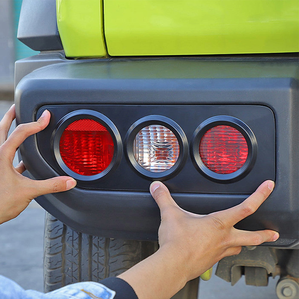 Black Tail Light Cover/Front Fog Light Lamp Guard Trim for Suzuki for Jimny 2019-23