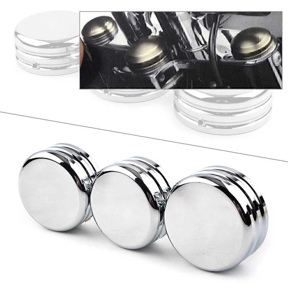 CNC Upper Fork Stem Nut Cover for Harley Sportster 883 Iron Low XL883L Chrome