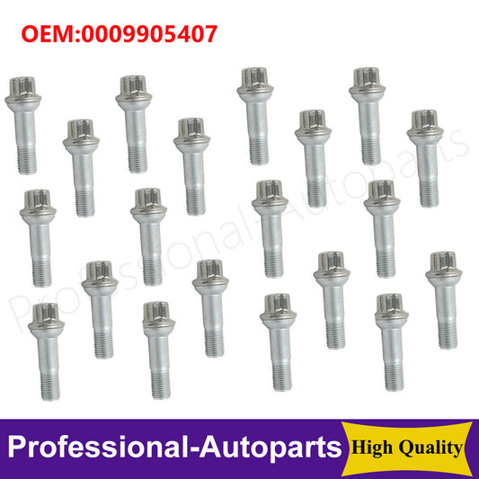 20-piece wheel lug bolt and nut set suitable for Mercedes ML550 S500 GLK350 S550 CL500 0009905407