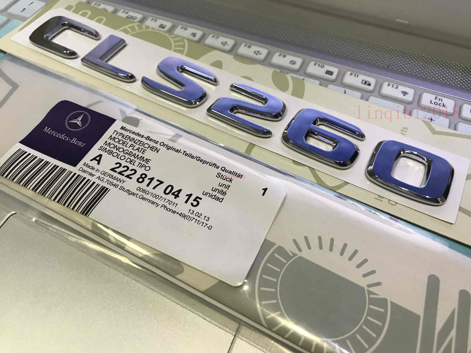 Chrome CLS260 Rear Trunk Emblem Decal Badge